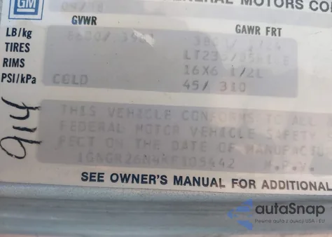 1989 Chevrolet Suburban R2500 from USA, damaged, VIN 1GNGR26N4KF105442